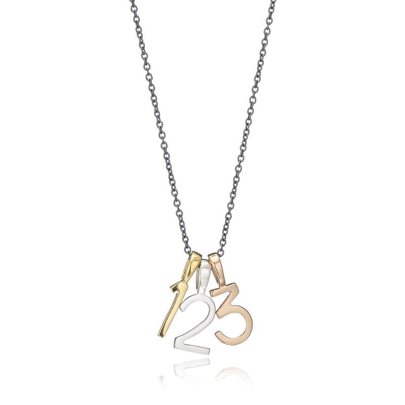 Polished Rose Gold Vermeil Number 2 Charm - Classic