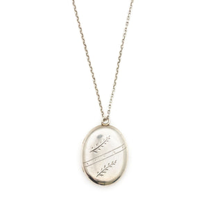 Sterling Silver Wheat Locket