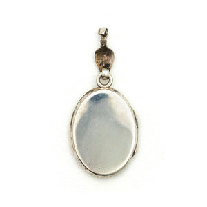 Petite Sterling Silver Oval Wreath Locket