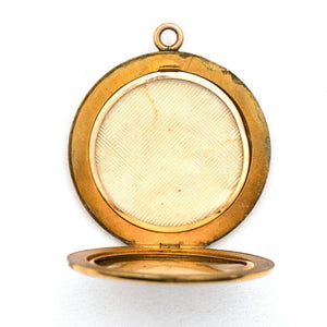 Blue & Pearl Shield Locket