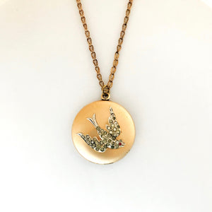 Sweetheart Swallow Bird Locket