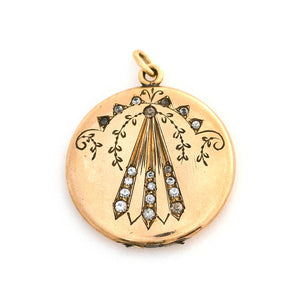 Art Deco Fan Locket