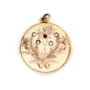 Floral Fireworks Locket