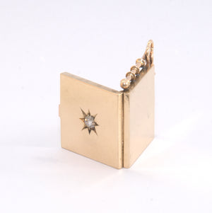 Diamond Star Solid Gold Locket