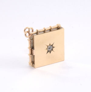 Diamond Star Solid Gold Locket