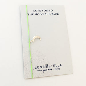 Love You to The Moon & Back Thread Bracelet