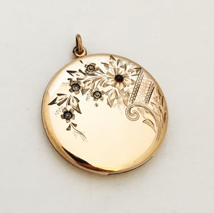 Floral Cluster Antique Locket