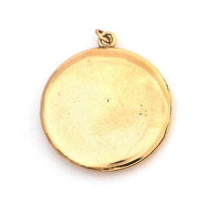 12K & Diamond Gold Crescent Moon & Star Locket