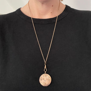 Art Nouveau Water Lilies Antique Locket