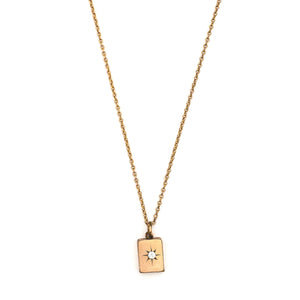 Petite Rectangular Starburst Locket