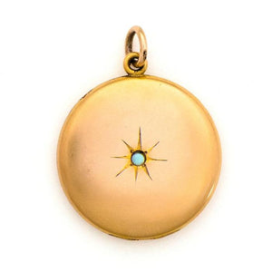 Opal Starburst Locket