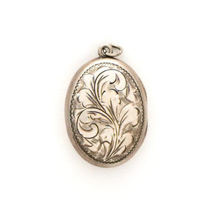 Silver Floral Locket
