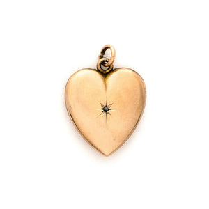 Diamond Starburst Heart Locket