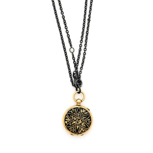 Midnight Lily Locket