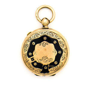 Midnight Lily Locket