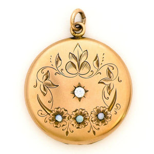Opal Blooms Locket