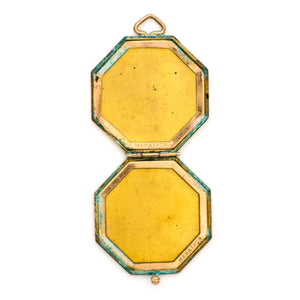 Tri-metal Octagon Locket