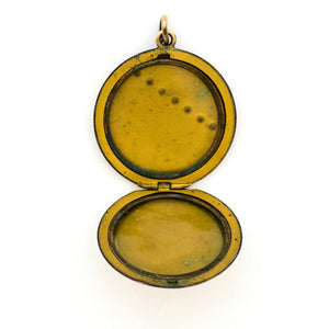 Floral and Stripe Locket