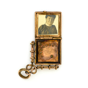 Moon and Star Square Locket