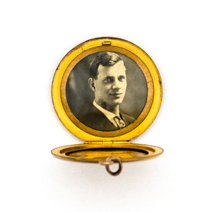 Ruby Red Floral Locket