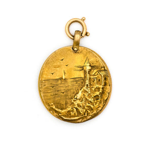 Victorian Lighthouse Dance Card Charm