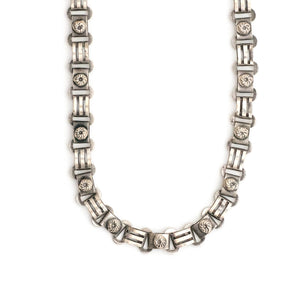 Victorian Silver Book Chain