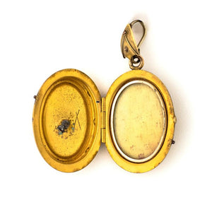 Victorian Bird locket with pearl