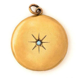 Opal Star Locket