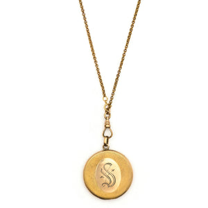 Letter "S" Locket