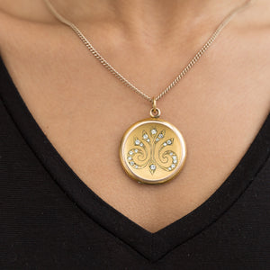 Botanical Antique Locket