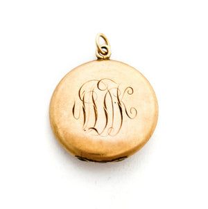Scarlet Snowflake Antique Locket