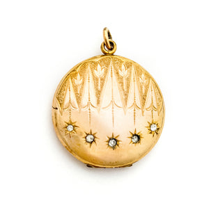 Starburst Chandelier Antique Locket