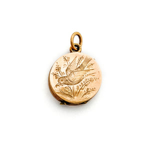 Victorian Swallow Antique Locket
