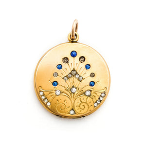 Peacock's Plume Antique Locket