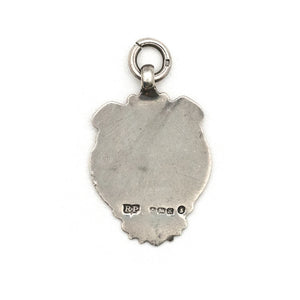 Antique English Sterling Silver Shield Charm