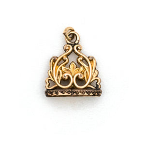 Antique Climbing Vines Fob Charm