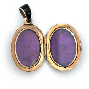 Oak & Acorn Enamel Locket