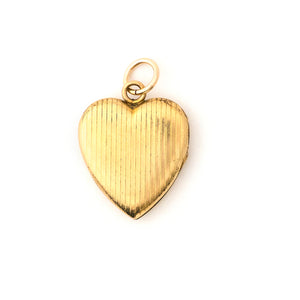 Pinstripe Heart Locket