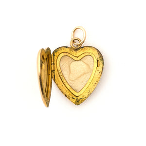 Pinstripe Heart Locket