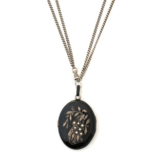 Cherry Tree Enamel Locket