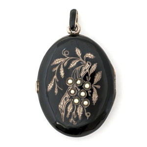 Cherry Tree Enamel Locket