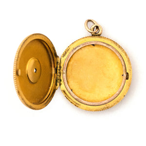 12k Gold & Diamond Starburst Locket