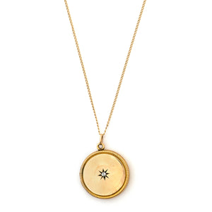 12k Gold & Diamond Starburst Locket