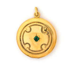 Elegant Emerald Locket