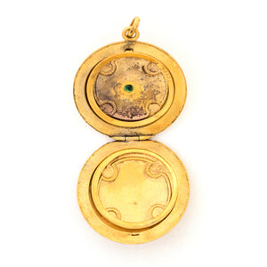 Elegant Emerald Locket