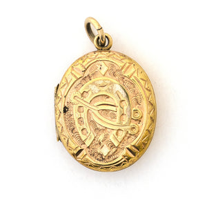 Victorian Horseshoe & Spur Locket