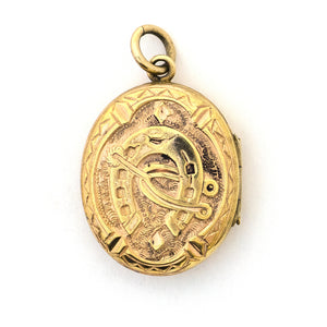 Victorian Horseshoe & Spur Locket