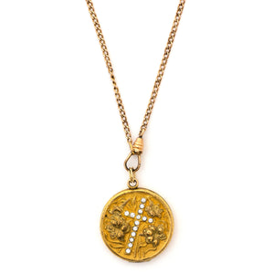 Lilies Cross Locket