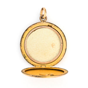 Floral Herringbone Locket