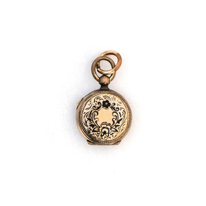 Petite Forget Me Not Enamel Locket